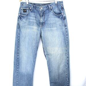 Cinch Jeans Men's Black Label 2.0 Loose Fit Western 5-Pocket Denim Blue 36x32